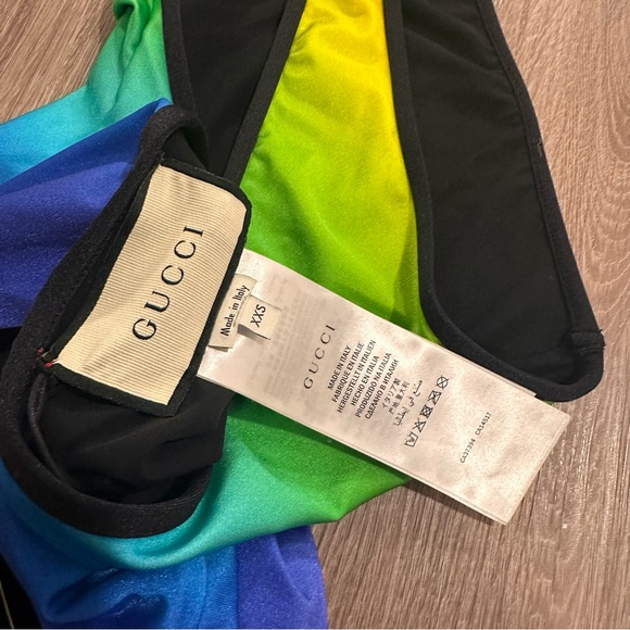 Gucci rainbow color block one piece swimsuit - Picture 6 of 9